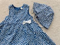 Set Kleid und Hut H&M Gr. 86 Blau mit Punkten Bayern - Herzogenaurach Vorschau