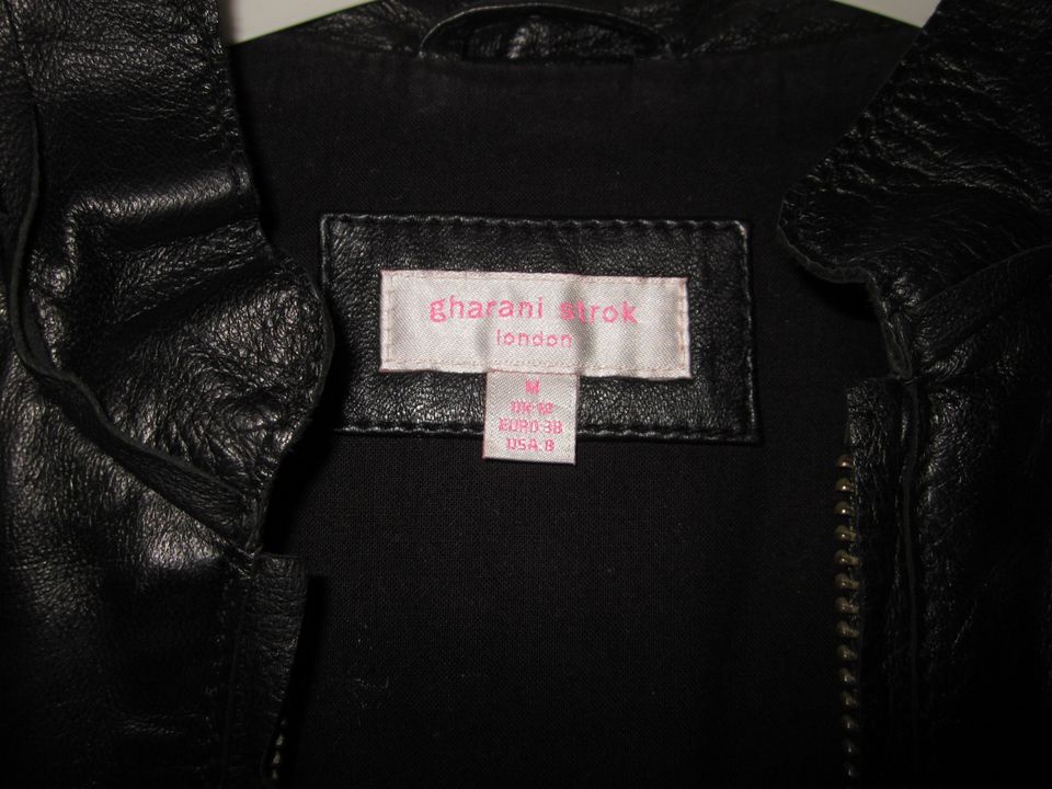 neu Lederjacke schwarz M Gr. 38 Gharani strok Leder in Bruchmühlbach-Miesau