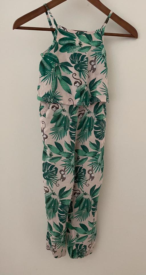 Jumpsuit Gr. 110 grün Monstera Affe Dschungel neuwertig H&M in Berlin