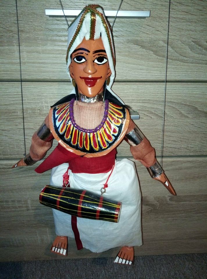 Marionette, Handarbeit, Holz ca. 47 cm groß mit Trommel, Trommler in Berlin