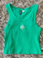 H&M Damen Mädchen geripptes Top tanktop bauchfrei grün  gr. M Bayern - Ergolding Vorschau