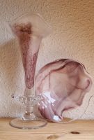 Glas Schale Vase rosa marmoriert Kerzenständer Glasperlen Niedersachsen - Varel Vorschau