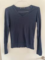 Hallhuber Pullover blau 36/38 wolle vaussschnitt Niedersachsen - Weyhe Vorschau