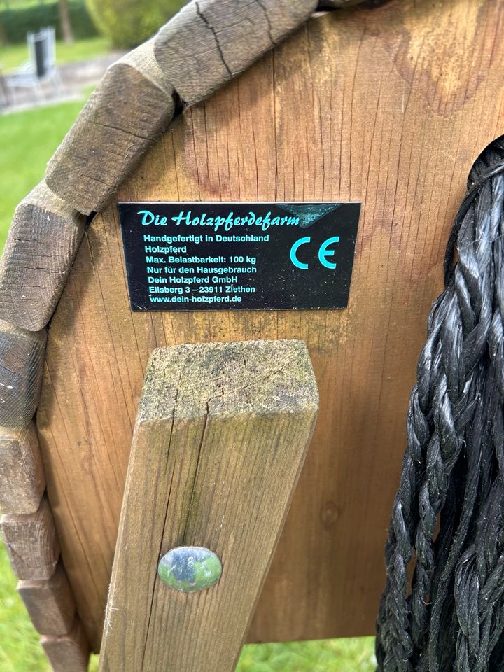 Holzpferd groß Sitzhöhe 125 cm in Saerbeck