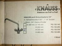 Knauss profi Einlochbatterie 3/4 " mit Schwenkauslauf 360° Brandenburg - Trebbin Vorschau