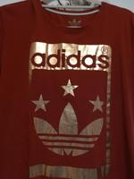 Adidas Shirt Gr. L goldener Schriftzug Brandenburg - Kleinmachnow Vorschau