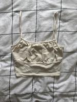 Weißes Crop Top mit verstellbaren Trägern Niedersachsen - Adendorf Vorschau