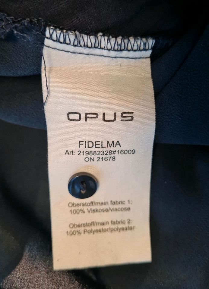 Opus Fidelma Bluse Gr. 44 blau in Osternienburger Land