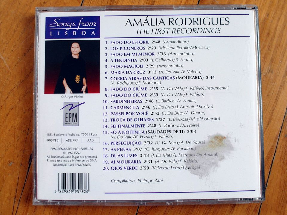 CD "Amalia Rodrigues - The First Recordings" in München