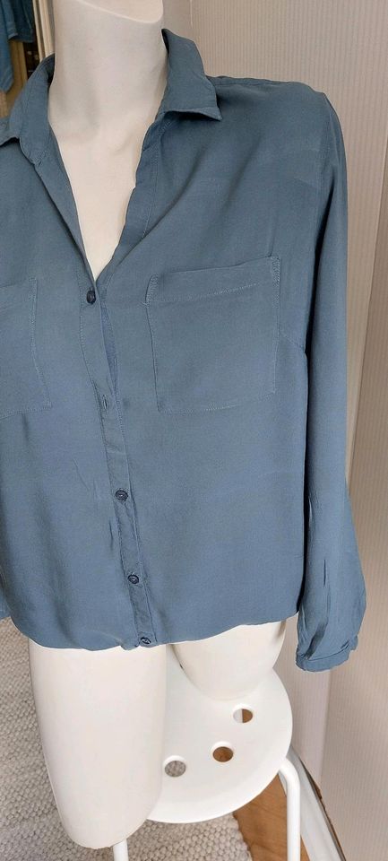 Tom Tailor, inkl. Versand, Bluse, Gr. 36, taubenblau in Kiefersfelden