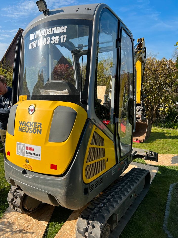 Minibagger mieten Wacker-Neuson ET20 in Reinbek