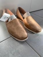 Damenschuhe Leder Lederschuhe Gold Glitzer neu Schuhe Damen Berlin - Treptow Vorschau