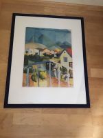 Bilderrahmen, blauer Holzrahmen, mit Passepartout, August Macke Baden-Württemberg - Bühl Vorschau