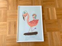Flamingo & Owl - Juniqe Poster 45x30cm gerahmt Wandbild Eule Ikea Friedrichshain-Kreuzberg - Friedrichshain Vorschau