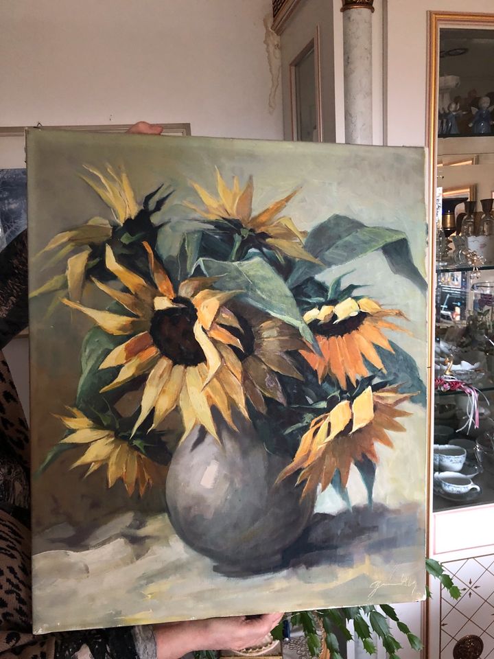 Ölgemälde Sonnenblumen Stillleben ähnlich Van Gogh in Dortmund