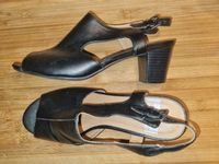 Pumps, Schwarz Zehe frei, Riemchen, Gr. 39 Wuppertal - Cronenberg Vorschau