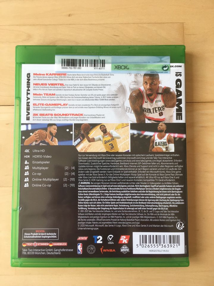 NBA2K21 für XBOX in Bad Lippspringe