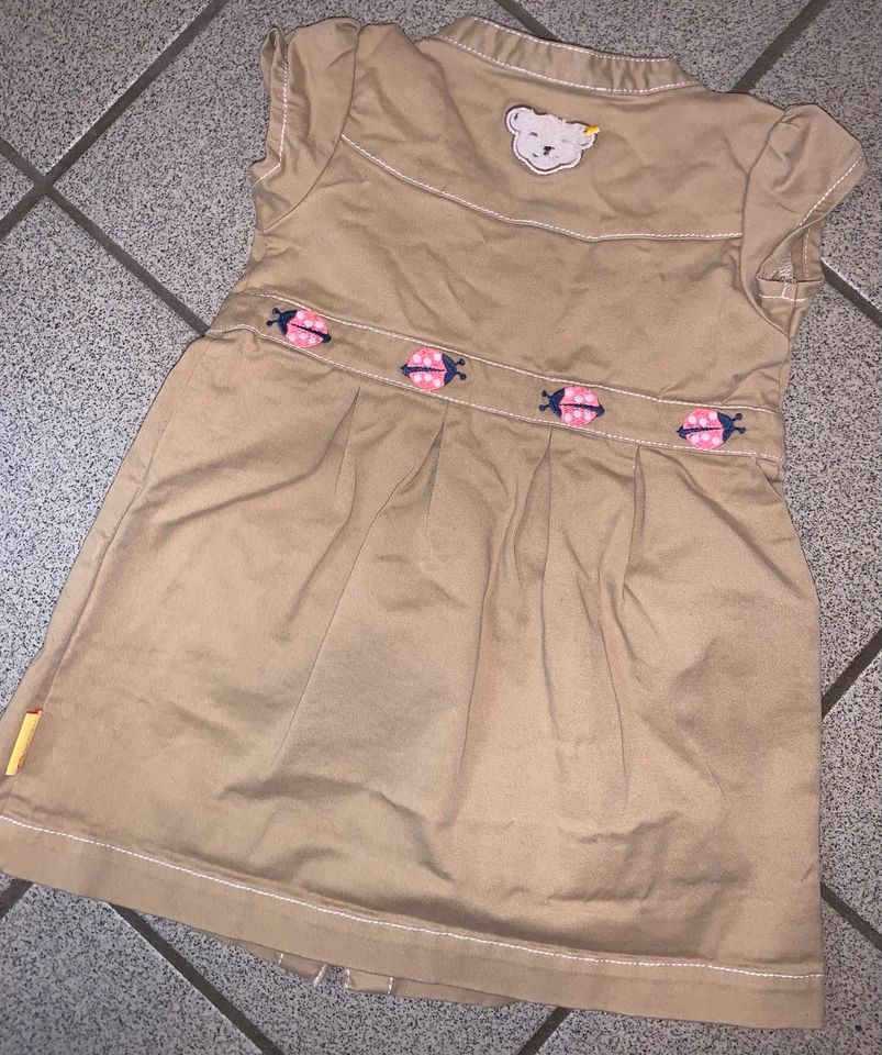 Steiff Kleid Kleidchen kurzarm beige Maikäfer Gr.62 Gr. 62 in Bremen