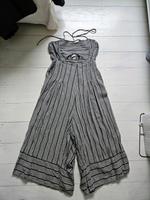 Overall Jumpsuit graublau creme gestreift, weites Bein Altona - Hamburg Groß Flottbek Vorschau