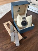 Kapten & Son Armbanduhr schwarz mit silbernen Armband Bayern - Mühlhausen Vorschau