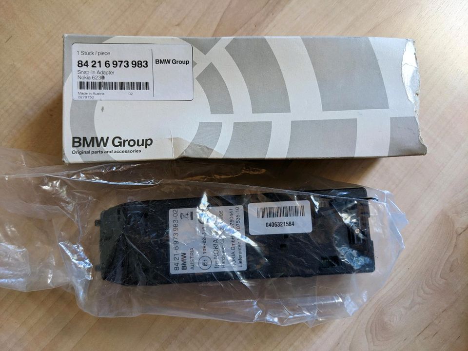 BMW Snap In adapter Ladeschale Nokia 6230i 8421 6 973 983, E46 ✓ in Fahrenzhausen