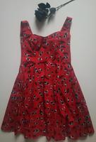 Hell Bunny_Rockabilly_Goth Damen Kleid Gr.M_Kirschen Kleid Wuppertal - Elberfeld Vorschau
