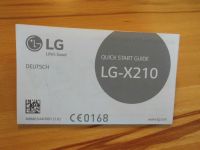 Bedienungsanleitung Kurzanleitung Handy LG-X210 Dortmund - Wickede Vorschau