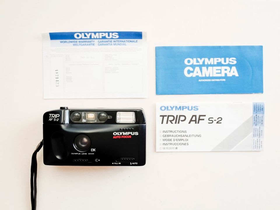 Olympus Trip AF S-2 Analog Filmkamera 35mm vintage IN OVP in Berlin