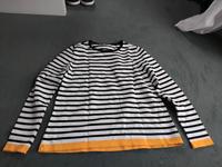 Only Pullover gestreift schwarz weiß senfgelb Hessen - Wartenberg Vorschau