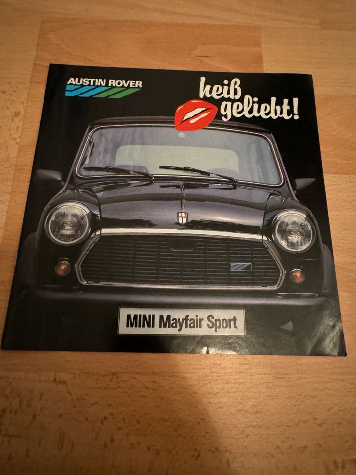 Austin Rover Mini Mayfair Sport Prospekt 1987 in Mannheim