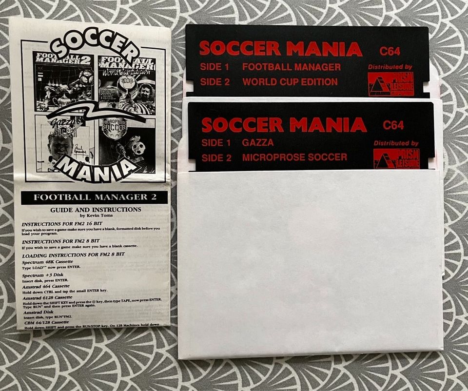 Soccer Mania für Commodore C64/128 auf 2 Disketten - 4 Games in Altenkirchen