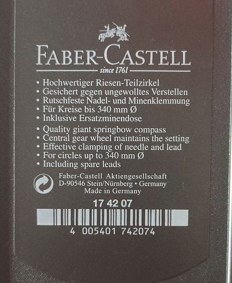 Faber Castell Zirkel 174207 in Pliening
