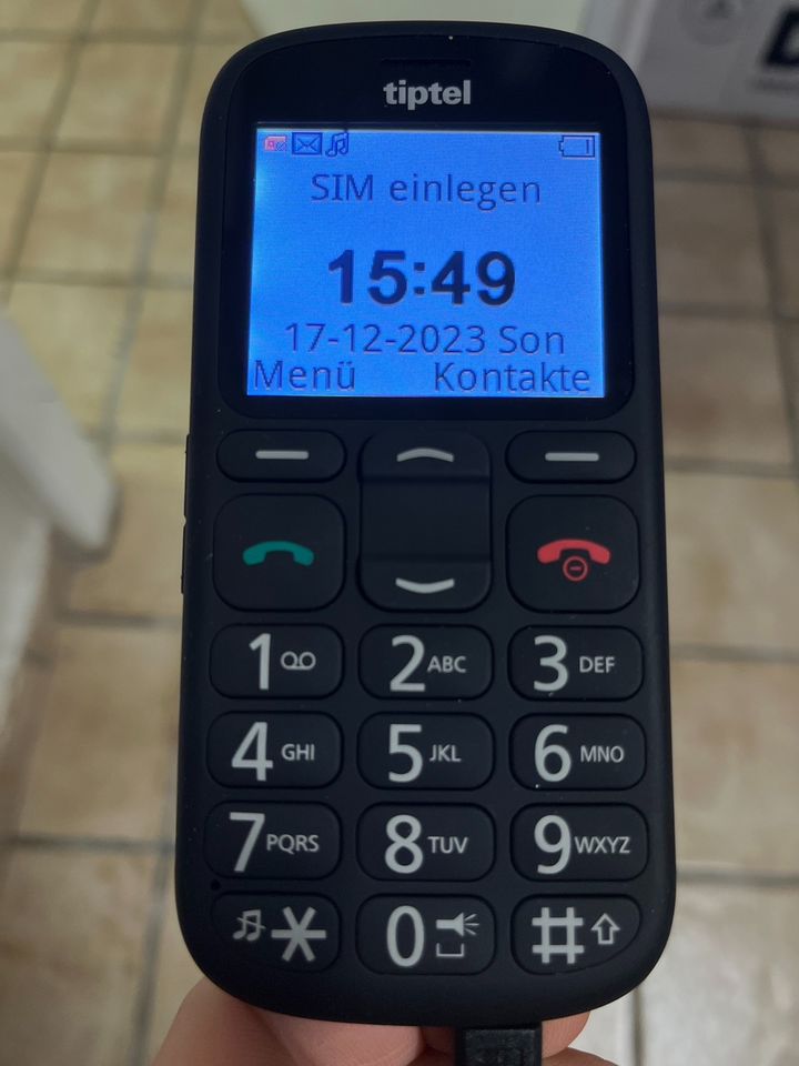 Tiptel Ergophone 6380 / Neuwertig/ Seniorenhandy / Telefon in Bad Lippspringe