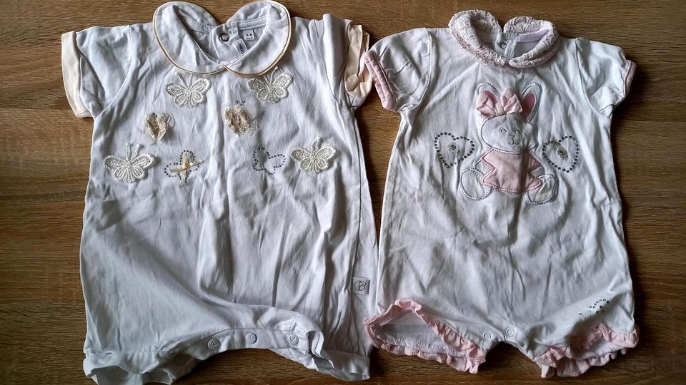 2 kurze Strampler Gr. 62 # Sommer Babykleidung in Ludwigshafen