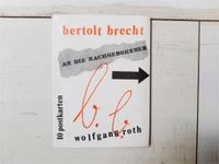 7 Postkarten Collagen zu Gedichten Bertold Brecht, Wolfgang Roth Brandenburg - Hoppegarten Vorschau