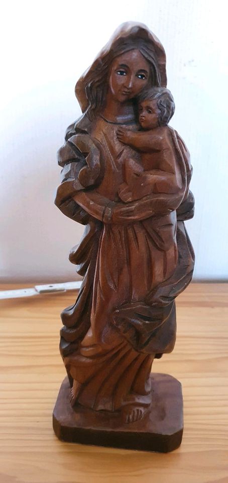 Alte Madonna aus Holz / Vintage Holzschnitzerei in Osterholz-Scharmbeck