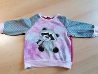 Pink grauer Handmade Pullover Waschbär 68/74 Sachsen - Radeberg Vorschau