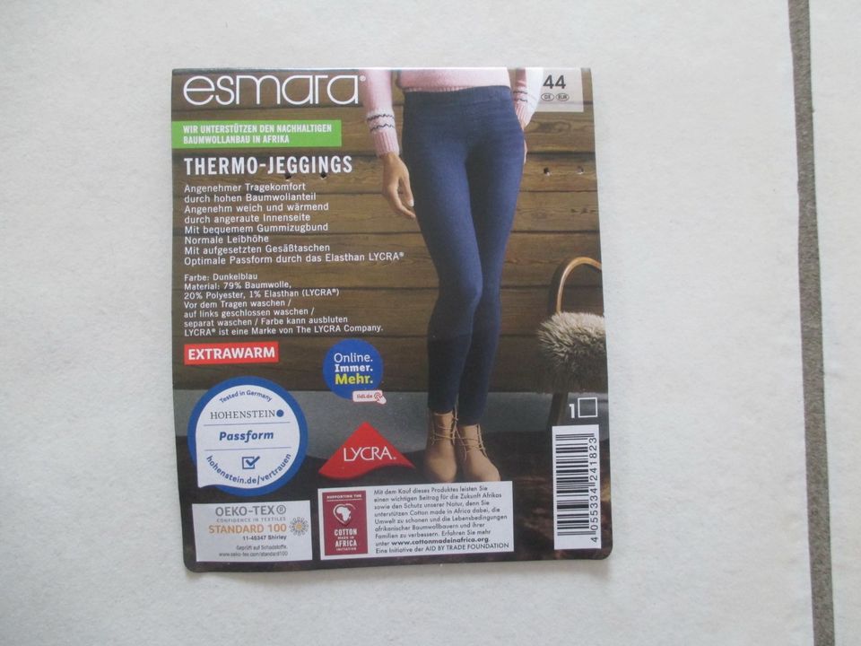 Esmara Thermo Jeggings Gr. 44 ( evt. Gr. 42 ) - Neu in Alt Mölln