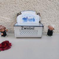 Alter Wandhalter für Zwiebeln aus Emaille - shabby - Küche- Baden-Württemberg - Kupferzell Vorschau