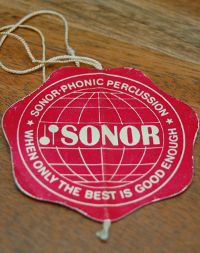 Sonor Phonic original Verkaufsbadge aus Papier in Kevelaer