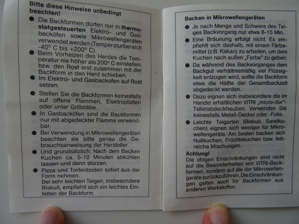 Vitri Backstube Backform Kuchenform Gugelhupf Mikrowelle - NEU! in  Lindenthal - Köln Lövenich | eBay Kleinanzeigen ist jetzt Kleinanzeigen