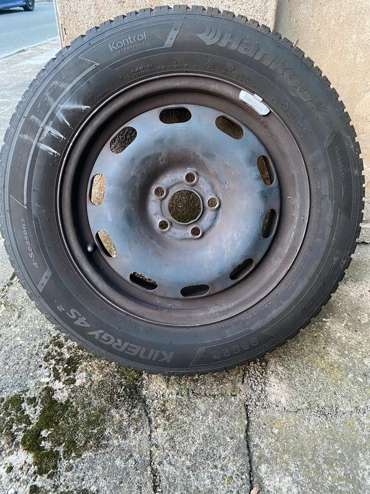 4 Allwetterreifen auf Felge  195 / 65R 15 91H in Tangermünde