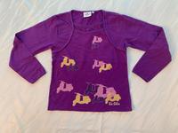lila Langarmshirt mit bunten Rollern von Tom Tailor, Gr. 128/134 Bayern - Thyrnau Vorschau