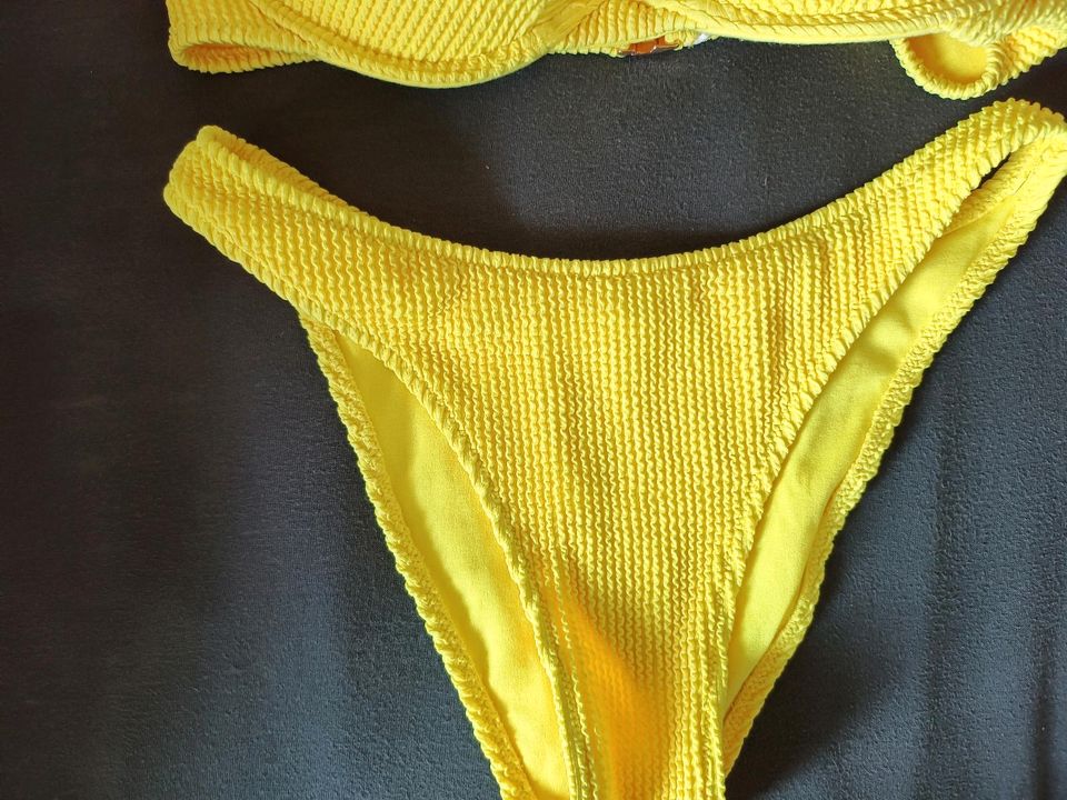 Bikini Set gelb New Yorker S (36) 80C High Waist in Ulm