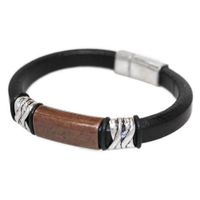 EINZELSTÜCK Armband Schwarz / Baun / Silber NEU * Zinn/Leder/Holz Nordrhein-Westfalen - Kamp-Lintfort Vorschau