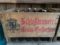 Schlossbrauerei Train/Hallertau Biertragl Holztragl Bierkasten Bayern - Königsmoos Vorschau