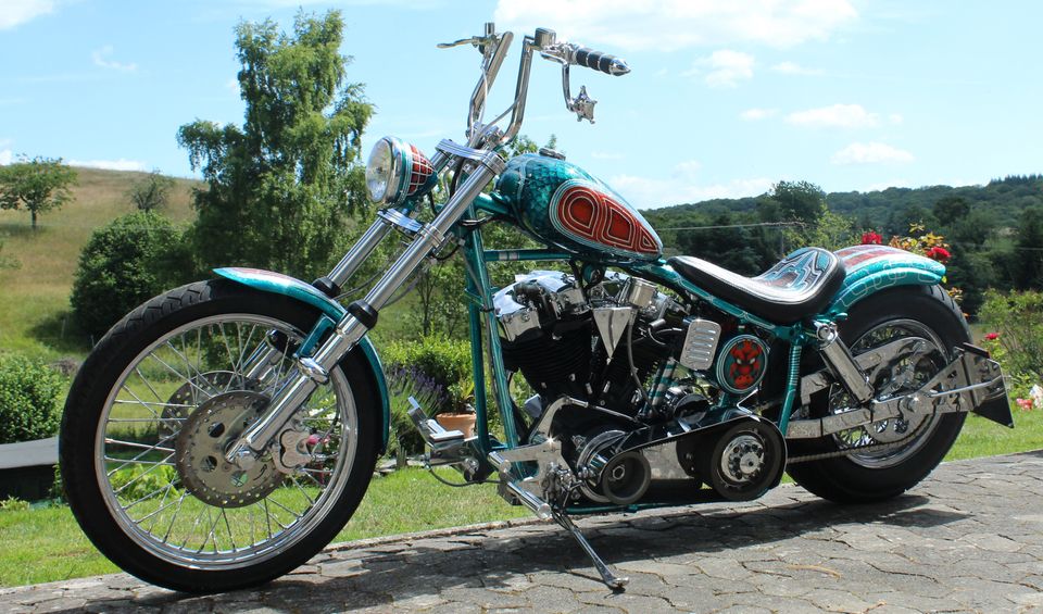 Harley Shovel Show Custom Bike in Burghaun