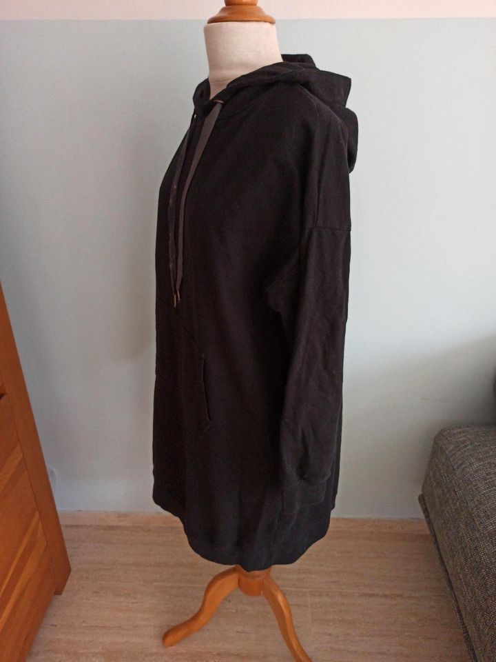Bonprix Sweatkleid 44 46 Pullover Kleid schwarz Hoodie Sweater in Albachten
