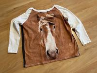 Selbstgenähtes Longsleeve mit Pferdekopf Hessen - Rodgau Vorschau