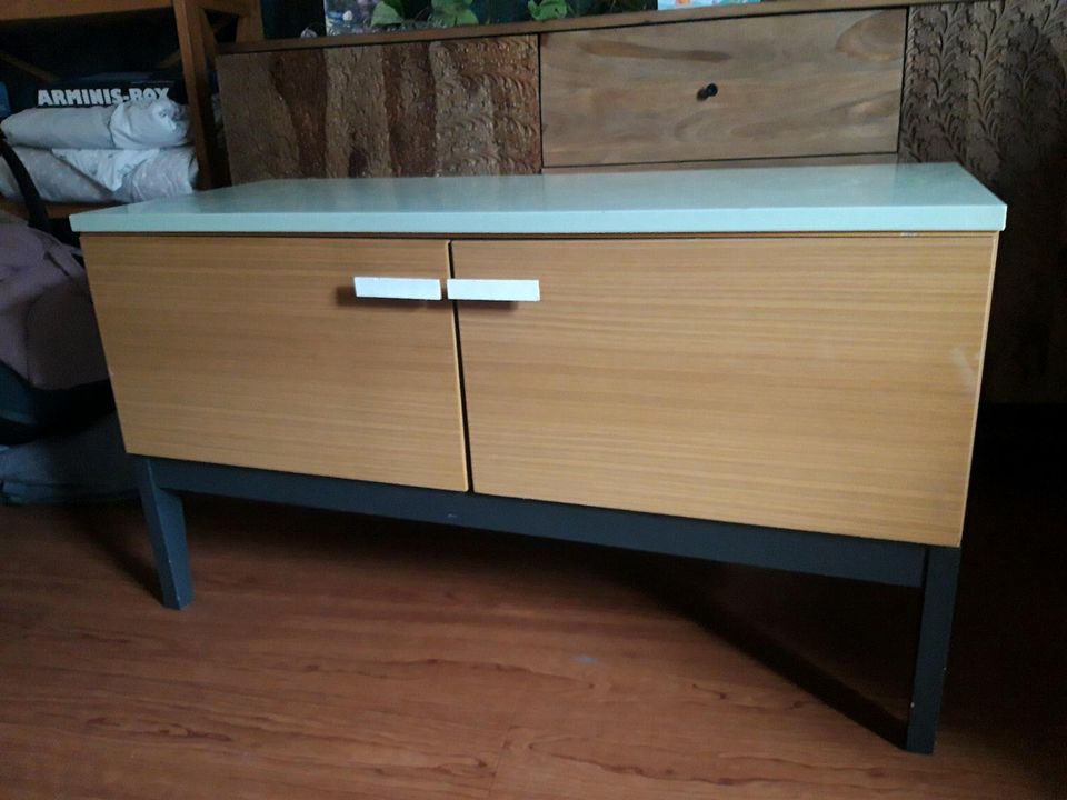 DDR 70er Jahre Fernsehschrank Sideboard Midcentury Hochglanz klei in Schlangen